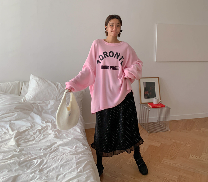 Vicky Dot Velvet Freel Rong skirt