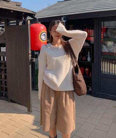 Pren Wool Knit Sleeveless Shirts Set