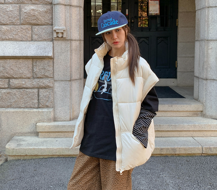 Meku Highneck string Wellon Padded vest