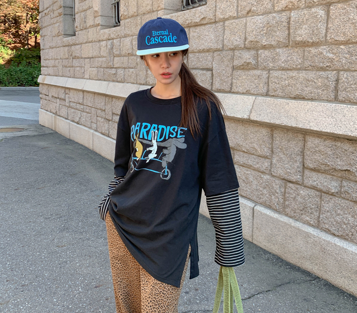 Paradise Nayeom Dangara Layered Long-sleeve T-shirt