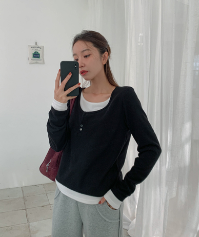 River outer layered long-sleeve T-shirt