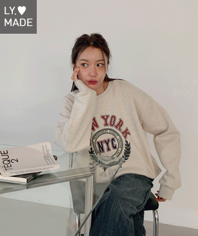 New York City napping sweatshirt