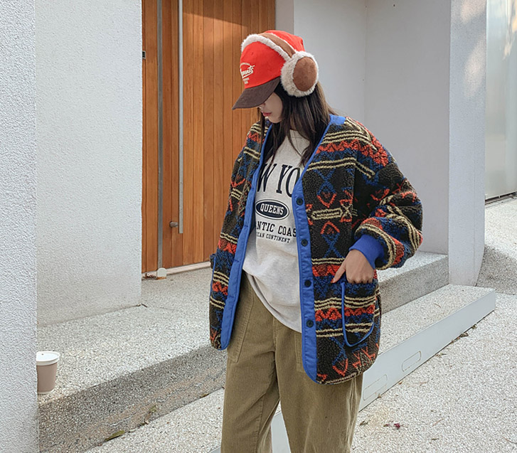 Winter Patterns Dumble Overfit Cardigan