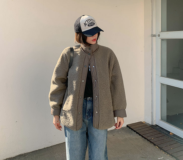 Art Rappa color combination poggle dumbbell jacket