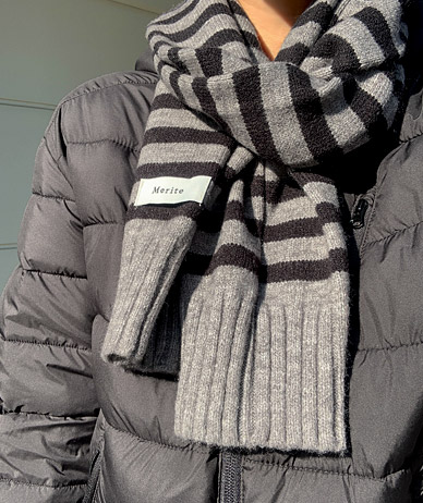 Doi Stripe Wool Muffler