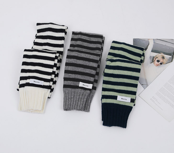 Doi Stripe Wool Muffler