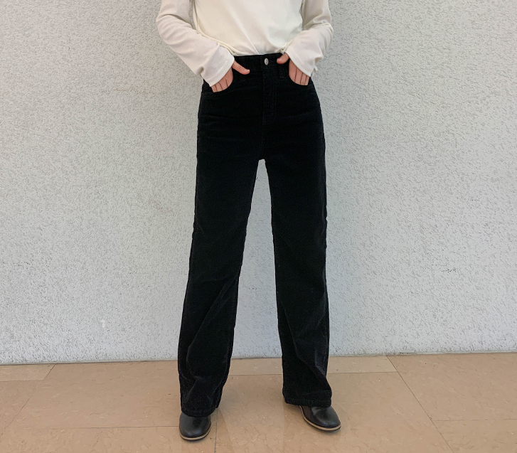 Onitsu Corduroy Napping Banding Bootcut Pants