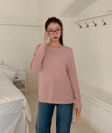 Mock Dangara napping long-sleeve T-shirt