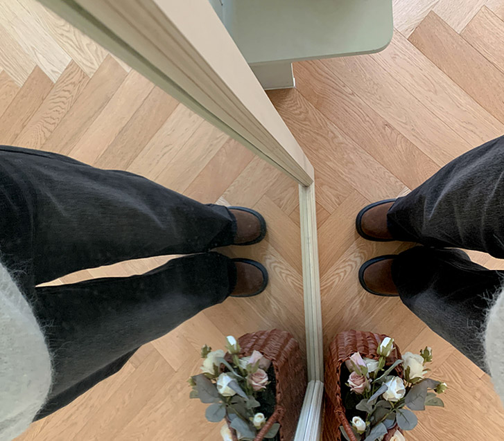 Berry Heatwarm napping semi-denim wide pants (Short/Basic/Longver)