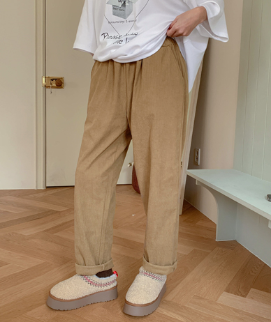 Dyne Corduroy Napping Banding Exhaust Pants