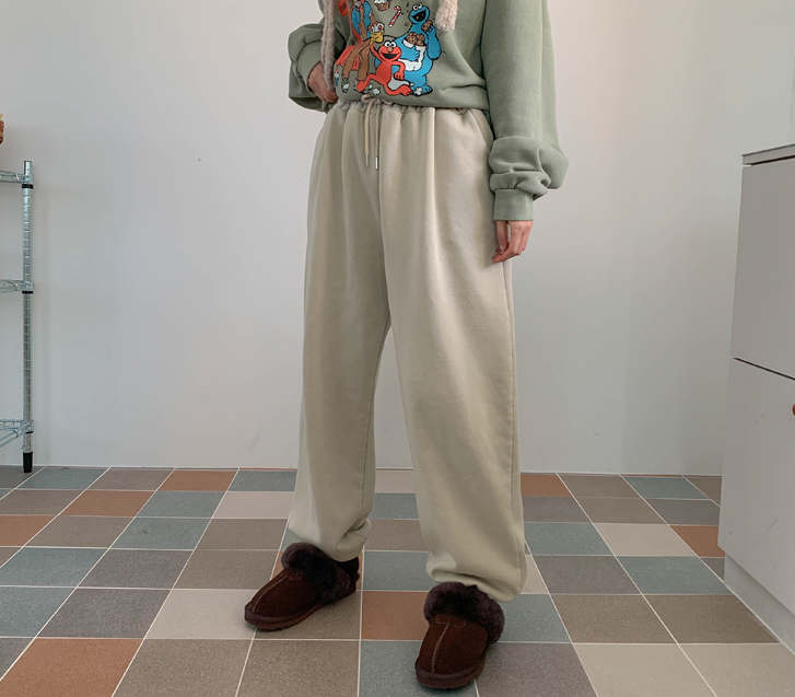 [Unisex] 23 Nayeom Hot Air Fleece Pigment Jogger Training Pants