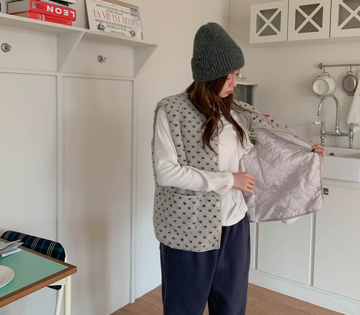 Mongle Dot Dumble Quilting Vest