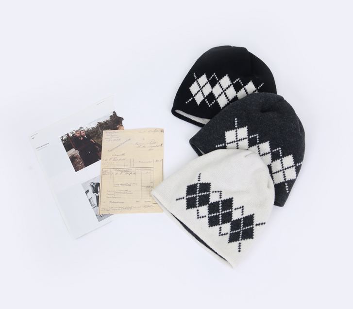 Argyle Wool Beanie
