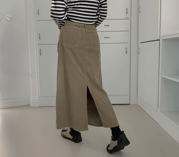 Commie Corduroy Team Banding Rong Skirt