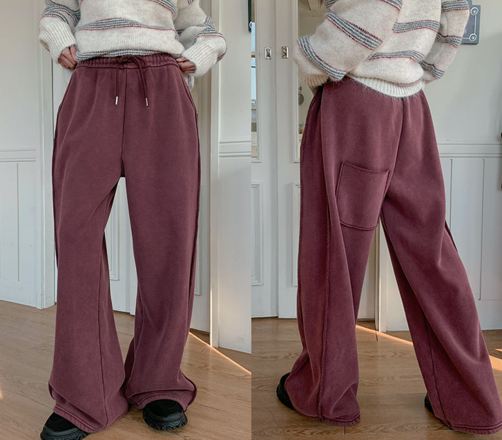 [Unisex] Dero raised pig cut wide training pants