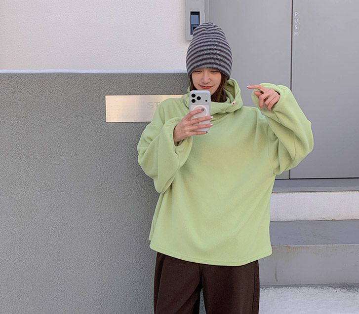 Tren Turtle Highneck Fleece Hood