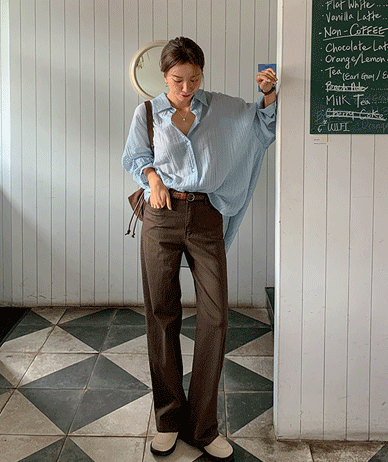 Rocks Cotton Banding Wide Pants