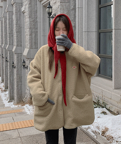 Pascal Patch No Collar Fleece Jacket