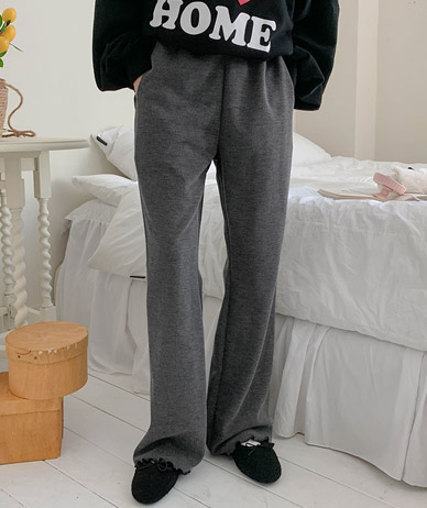 Molly Corrugated Wave Banding Bootcut Pants