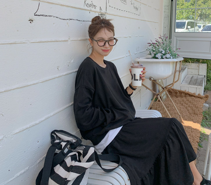 Fret Man to man Cancan skirt Training set