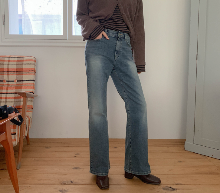 Kets Denim Banding Bootcut Pants