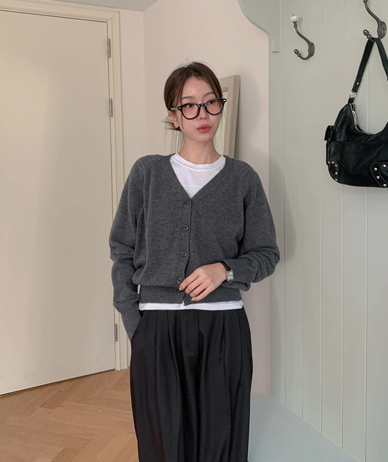 Ment V-neck Knit Cardigan