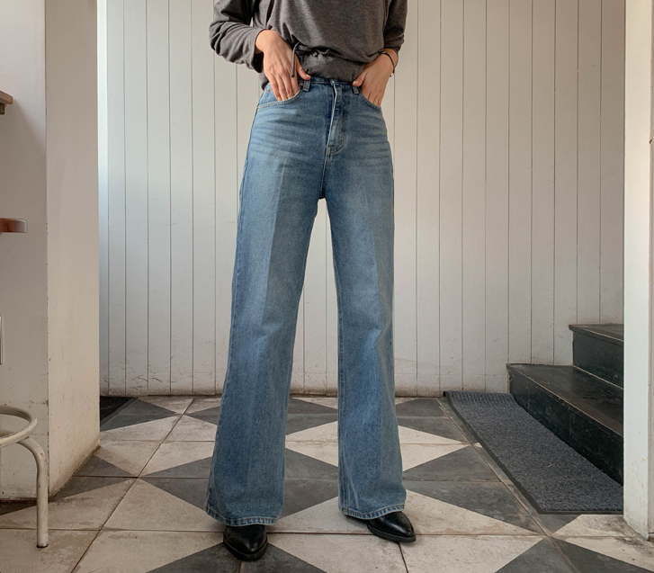 Moki Leggings Denim Banding Bootcut Pants