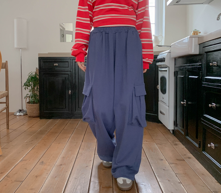 Ribo String Cargo Two-Way Training Pants