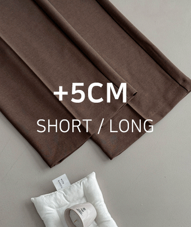 Fret Pintuck Wide Banding Slacks (Short/Longver)