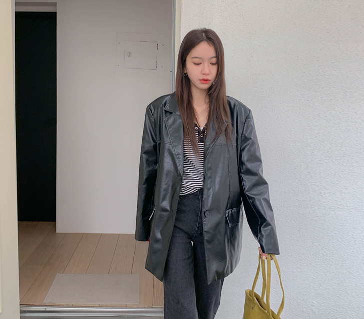 FO Leather Harp Jacket