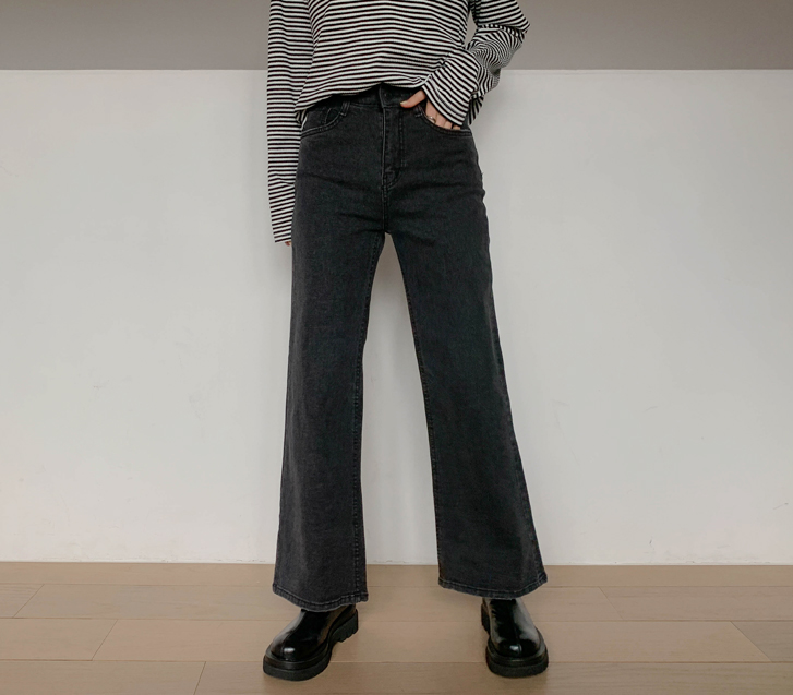 Ollo Denim Banding Bootcut Pants