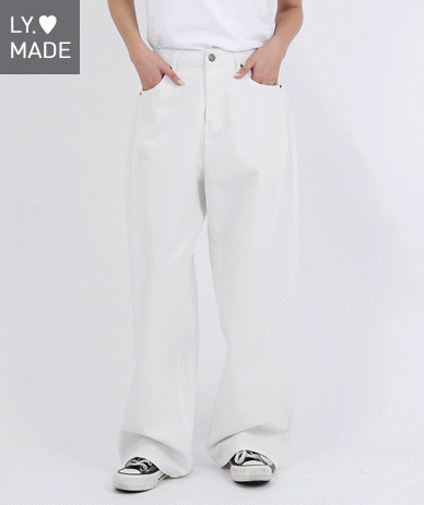 Bonnie Bio Washing Cotton Wide Pants