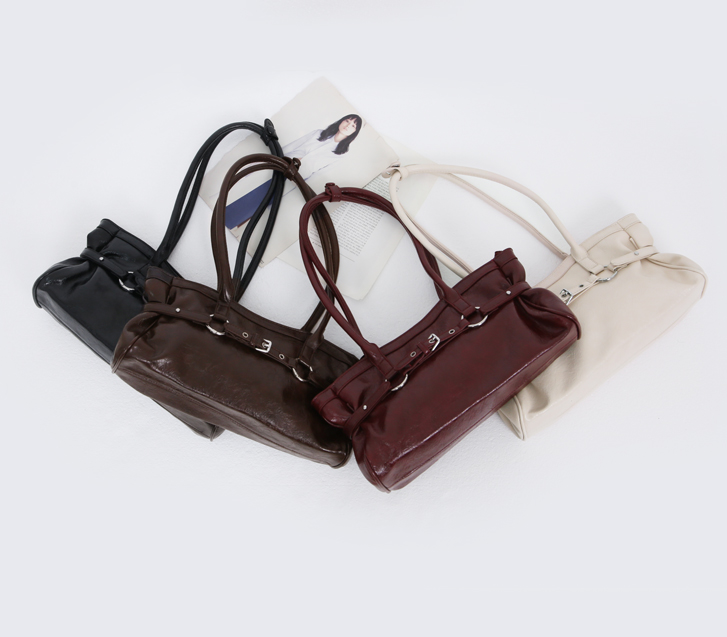 Meno Side Shirring Shoulder Bag
