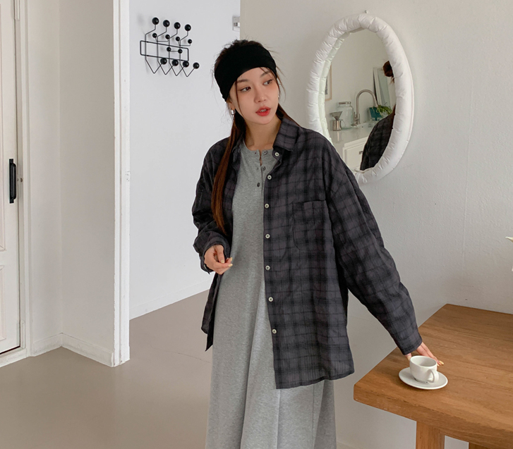 Sophia Seersucker Check Shirt