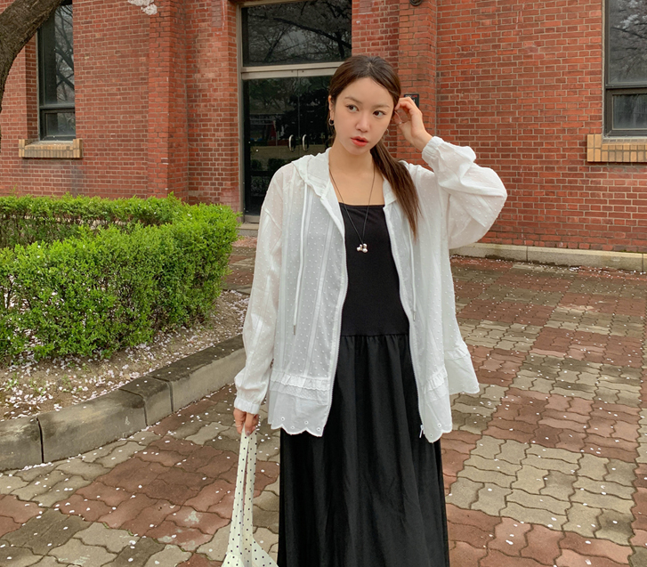 Faye Race Hood Windbreak Zip-up