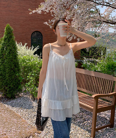 Kiki Race Freel Cancan Sleeveless shirts Mini One Piece