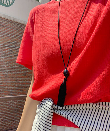 Onyx surgery Long Necklace