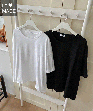 Basic overfit Round neck Short Sleeves T-shirt