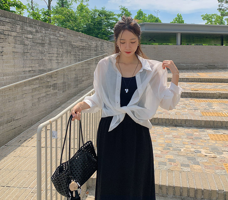 Make See-through Look Shirt Shirt