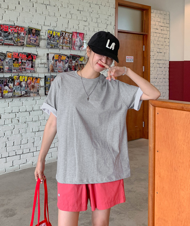 Revo color combination Rollup Short-sleeve T-shirt