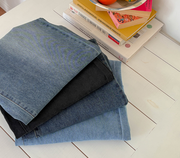 Code Lyocell Cool Snap Button Denim Wide Pants (Short/Basic/Longver)