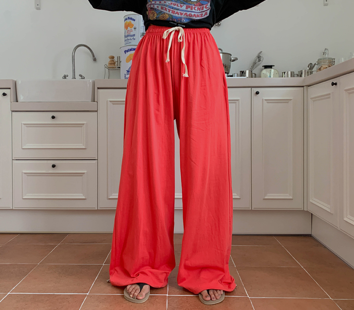 Candy two-way string wide pants