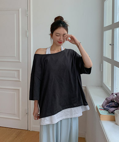 Bali Holter layered Short Sleeves T-shirt