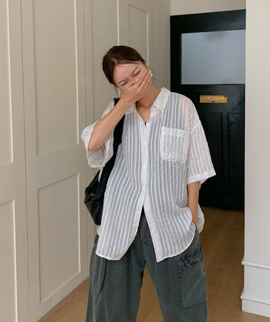Eden Stripe Short-sleeve Shirt Shirt
