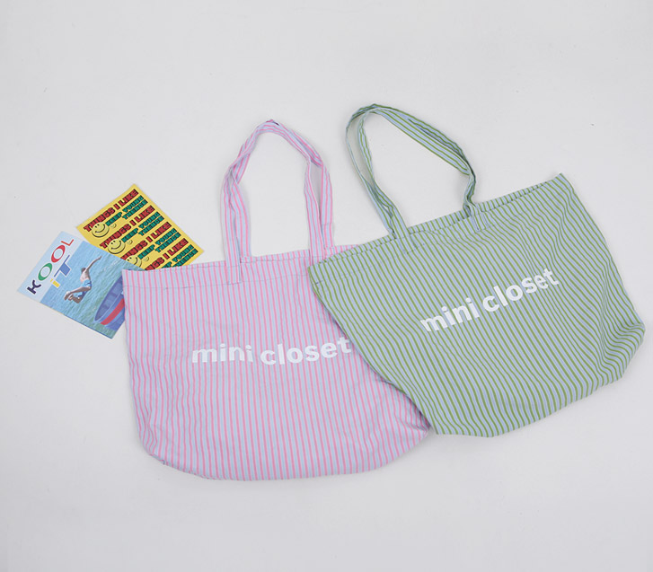 Mini Closet Stripe Beach Eco Bag