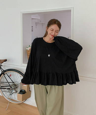 Orche Freel overfit nagrang Long-sleeved T-shirt