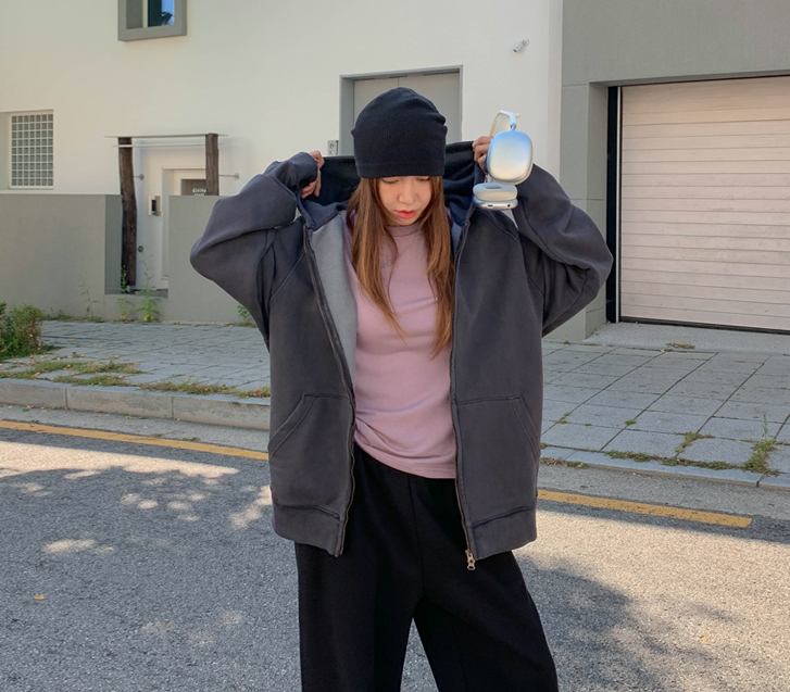 [Unisex] Sufia nagrang Pigment Hoodies zip up