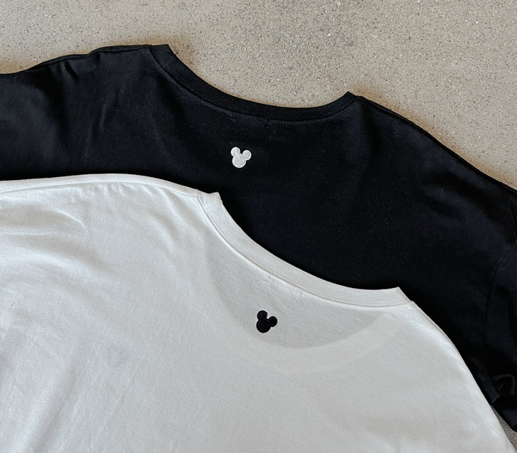 Mouse Embroidery Long-sleeved T-shirt