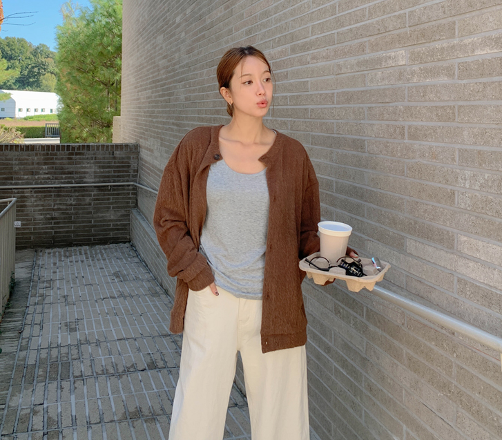 Nilon Brush Pocket Cardigan