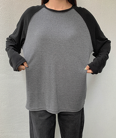 Mostin nagrang color combination Long-sleeved T-shirt